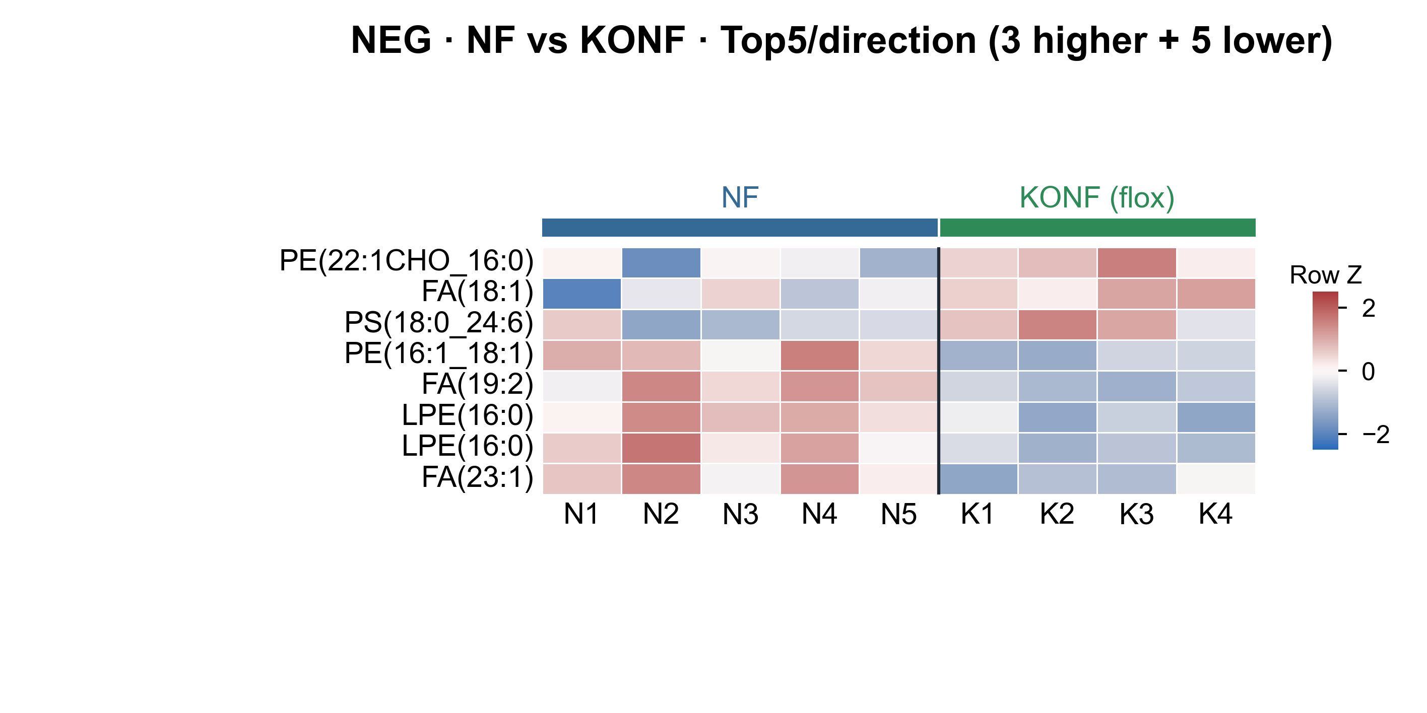 Heatmap Top5 per direction