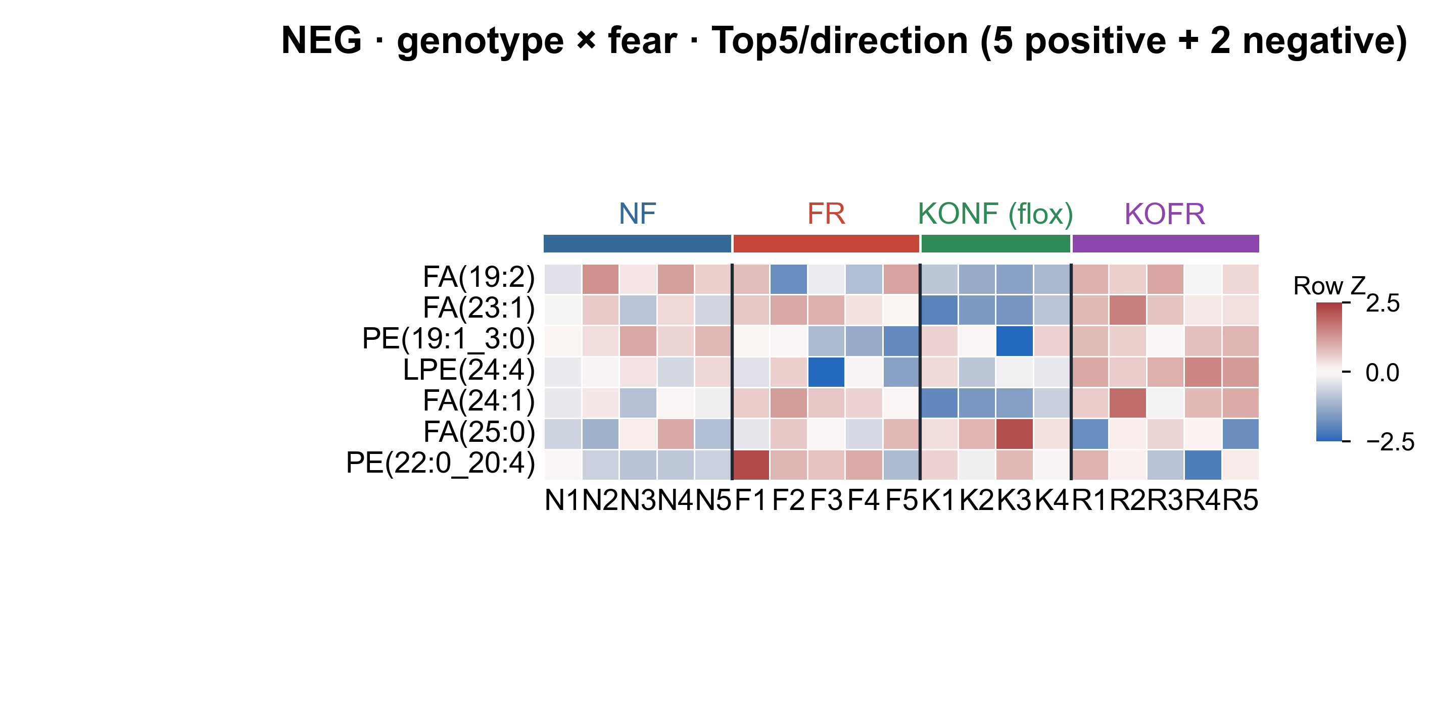 Heatmap Top5 per direction