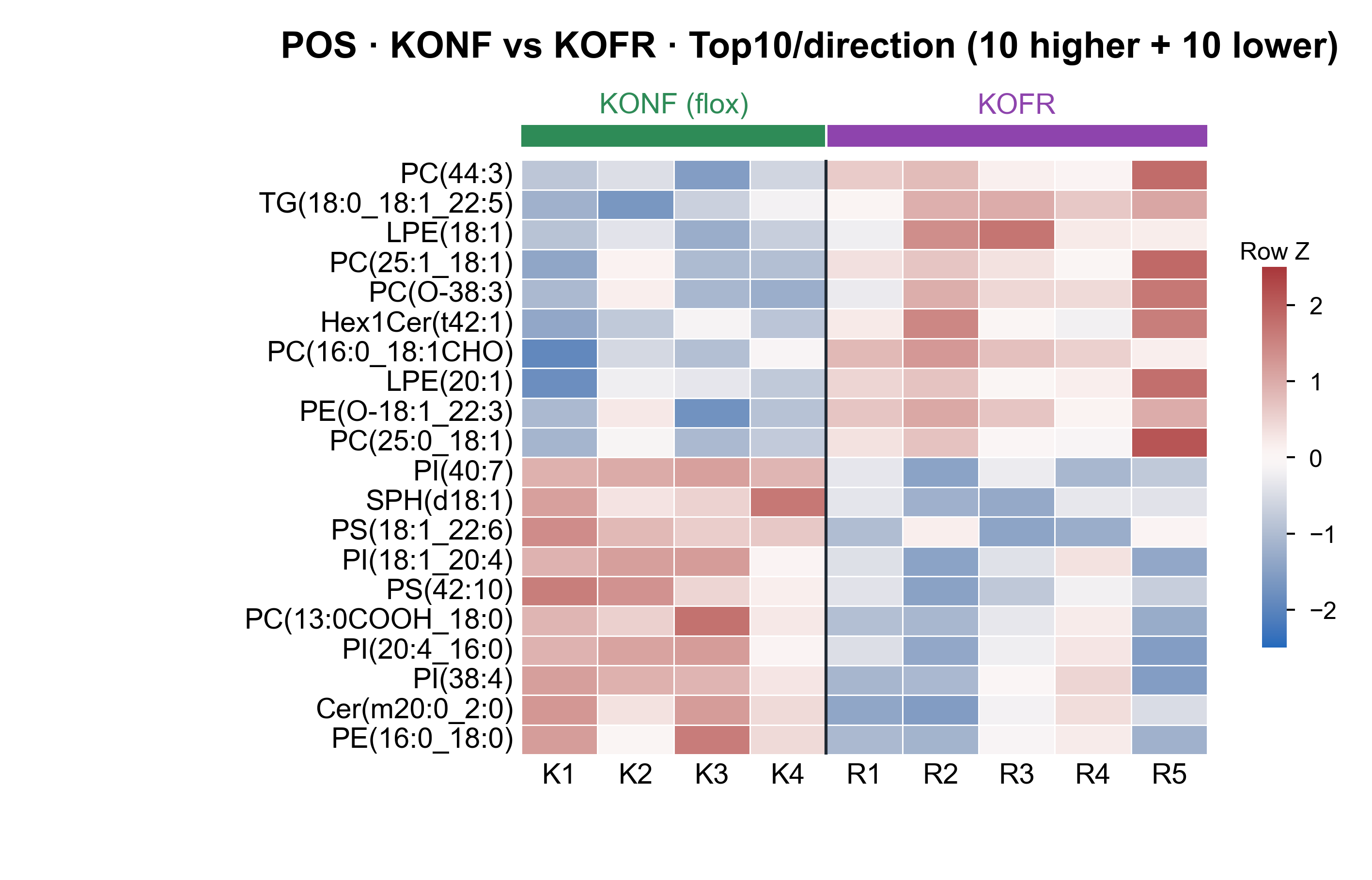 Heatmap Top10 per direction