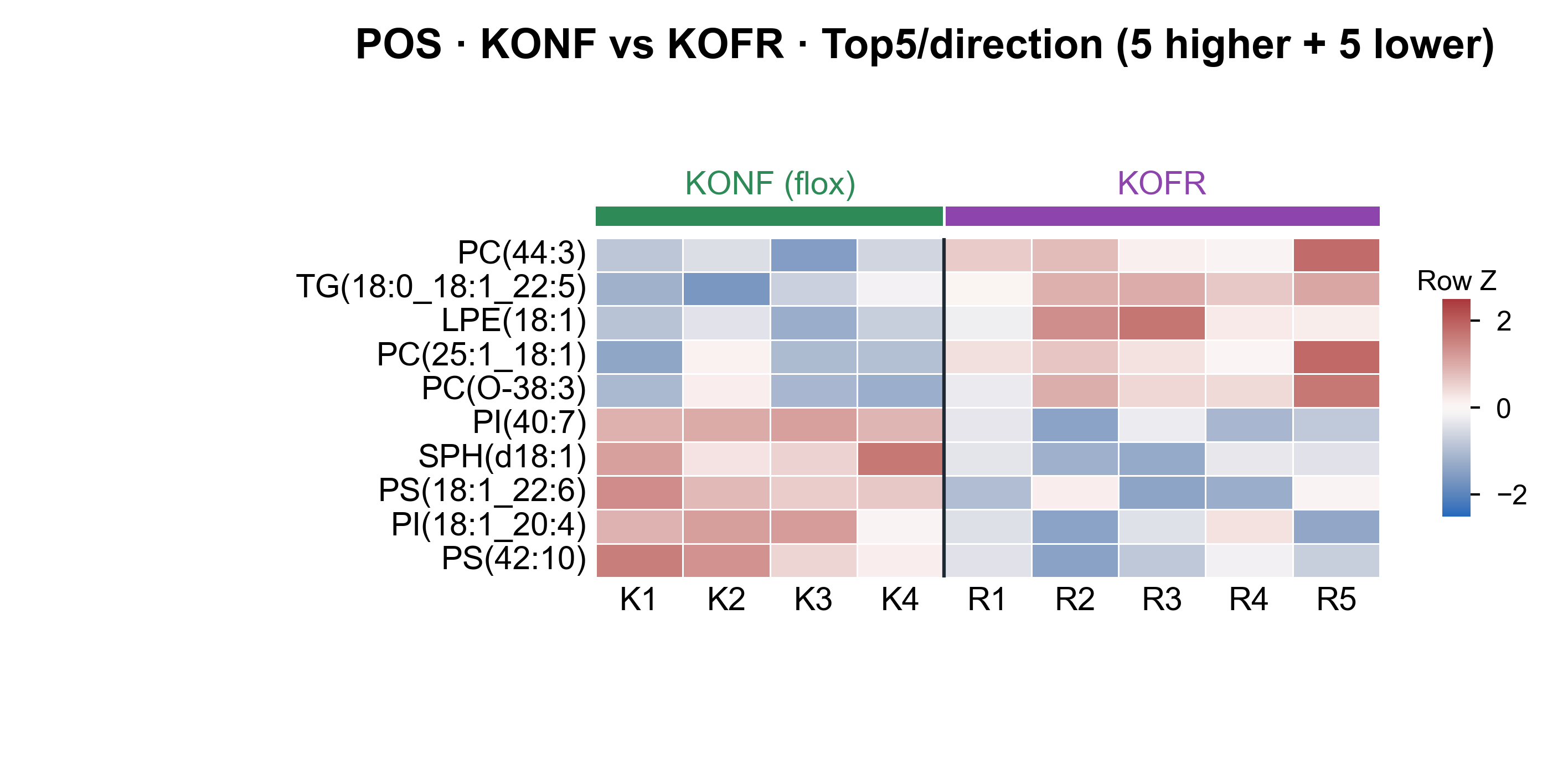 Heatmap Top5 per direction