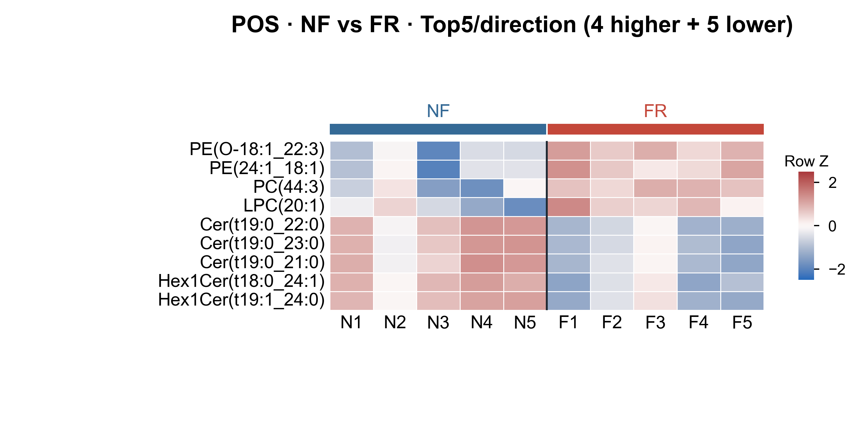 Heatmap Top5 per direction