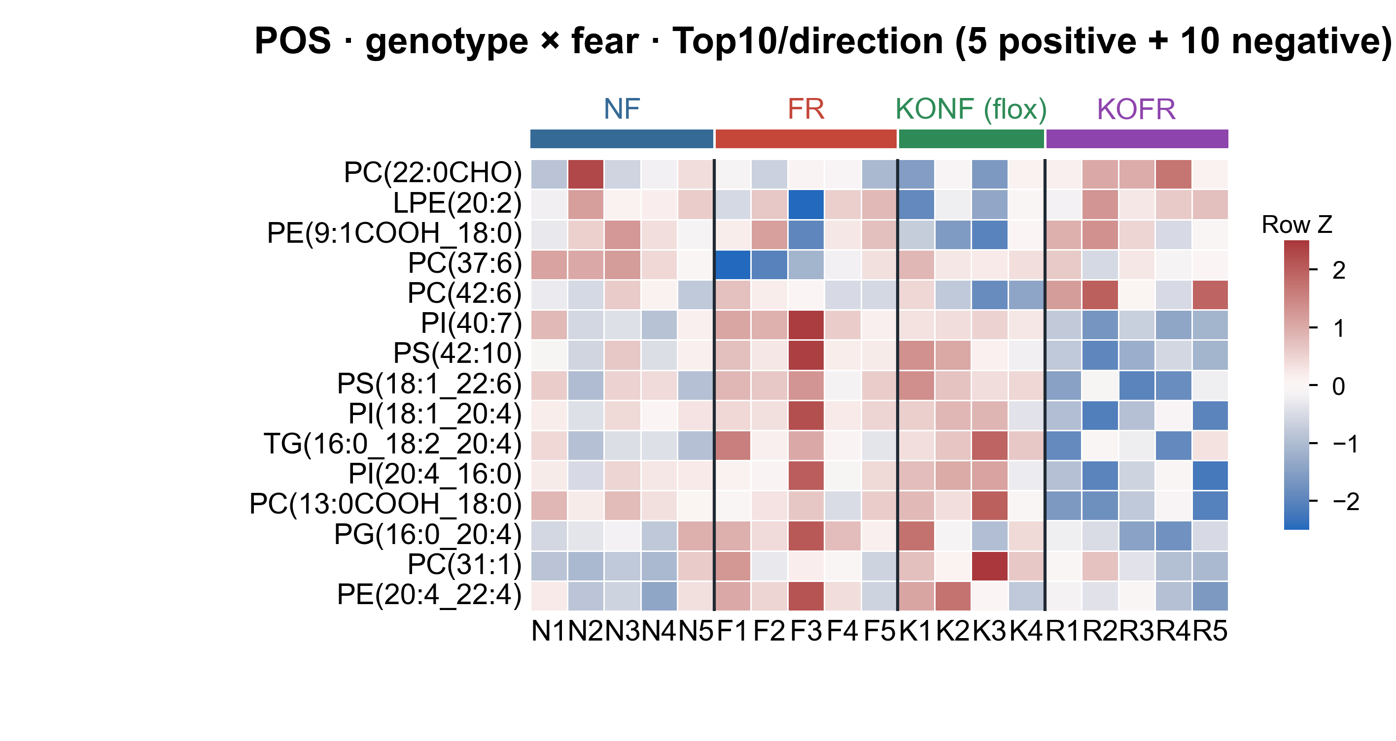 Heatmap Top10 per direction