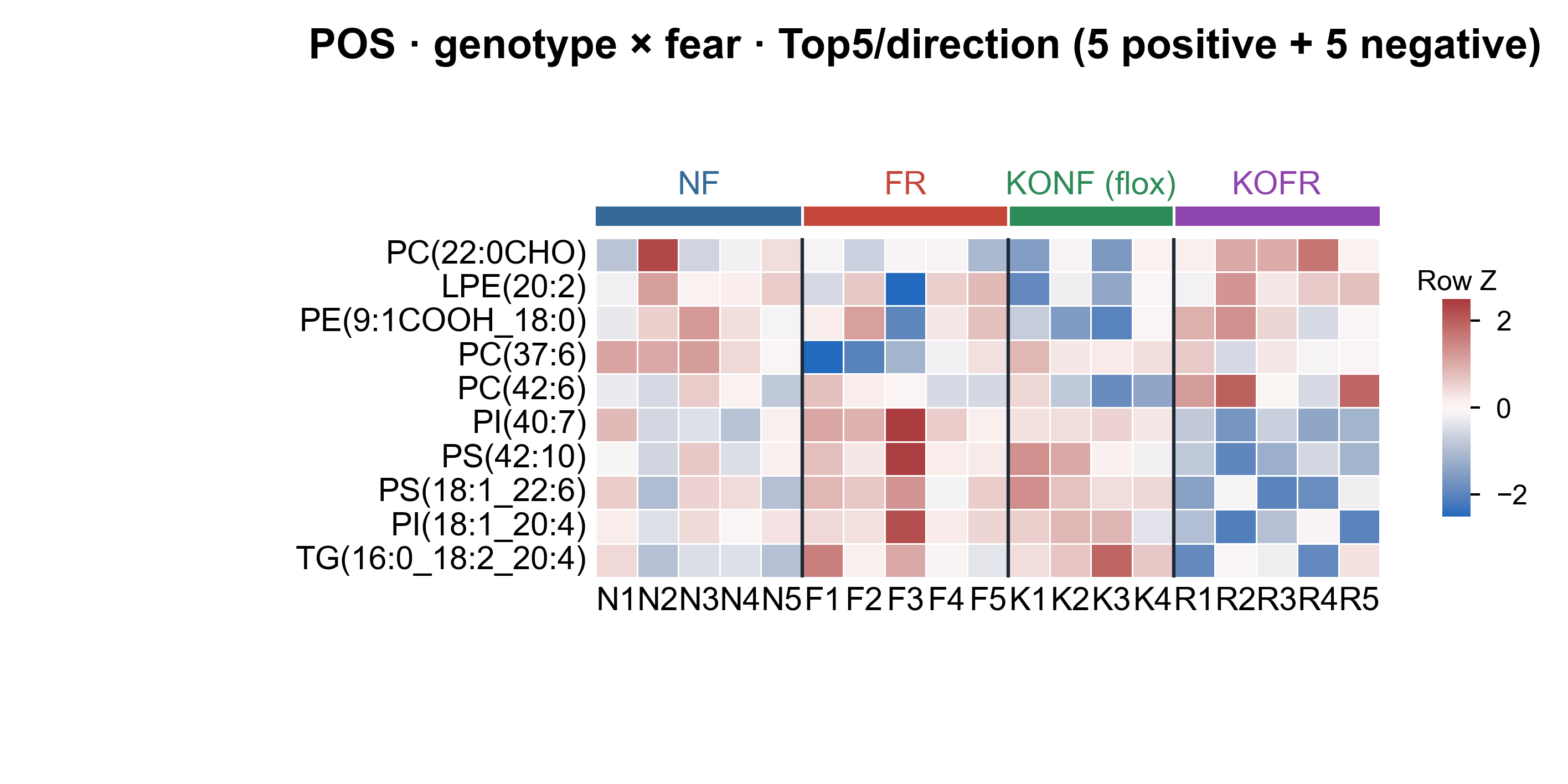 Heatmap Top5 per direction
